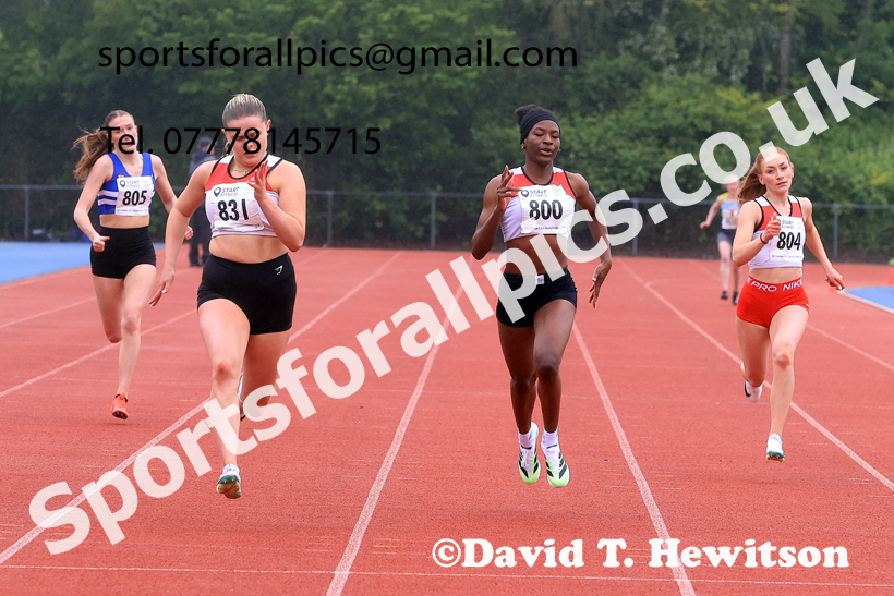 200 metres, 2026 North Eastern Track and Field Champs, Shildon, County Durham. Photo: David T. Hewitson/Sports for All Pics